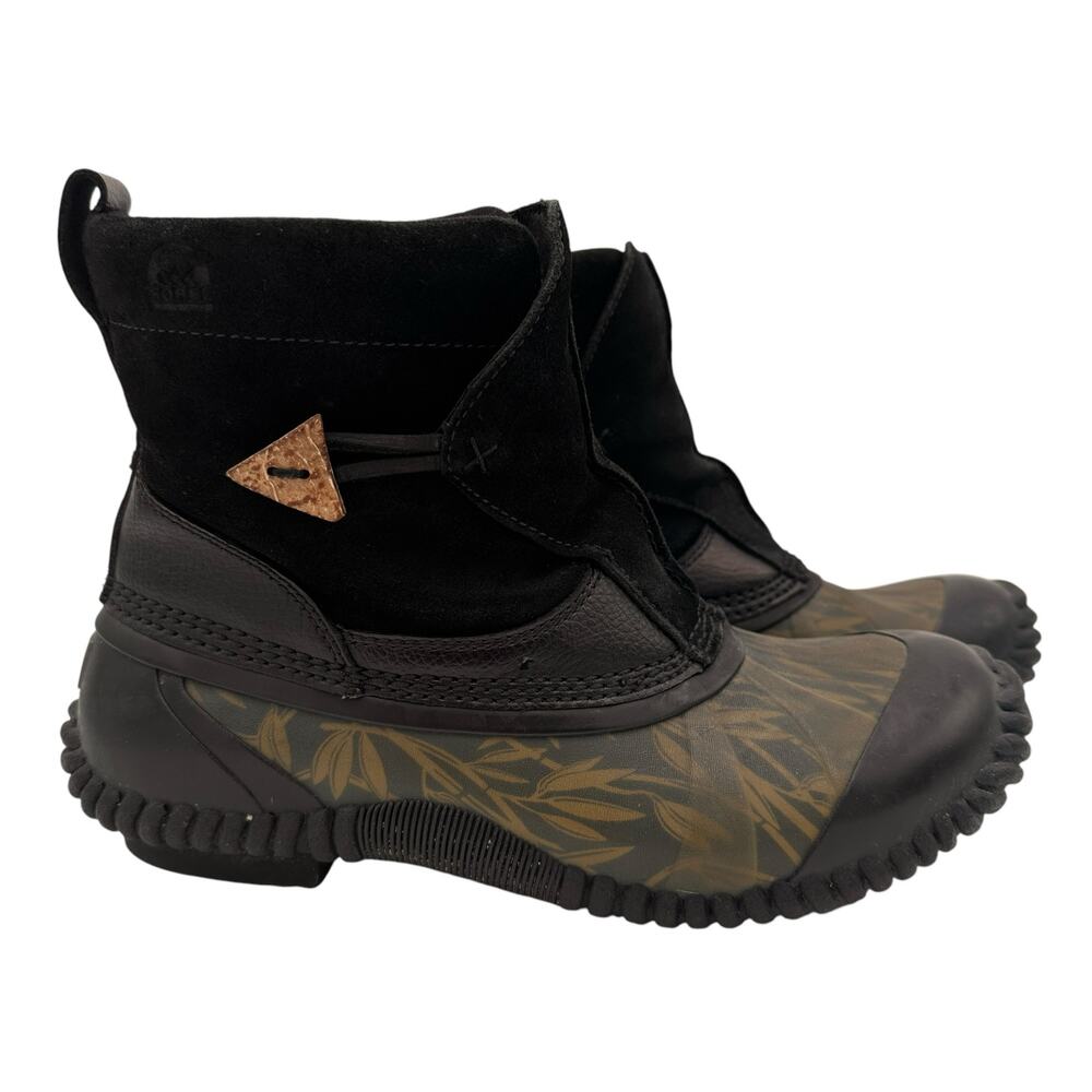 Sorel Women's Shibuya Suede Leather Green Grass Boots Size 7
